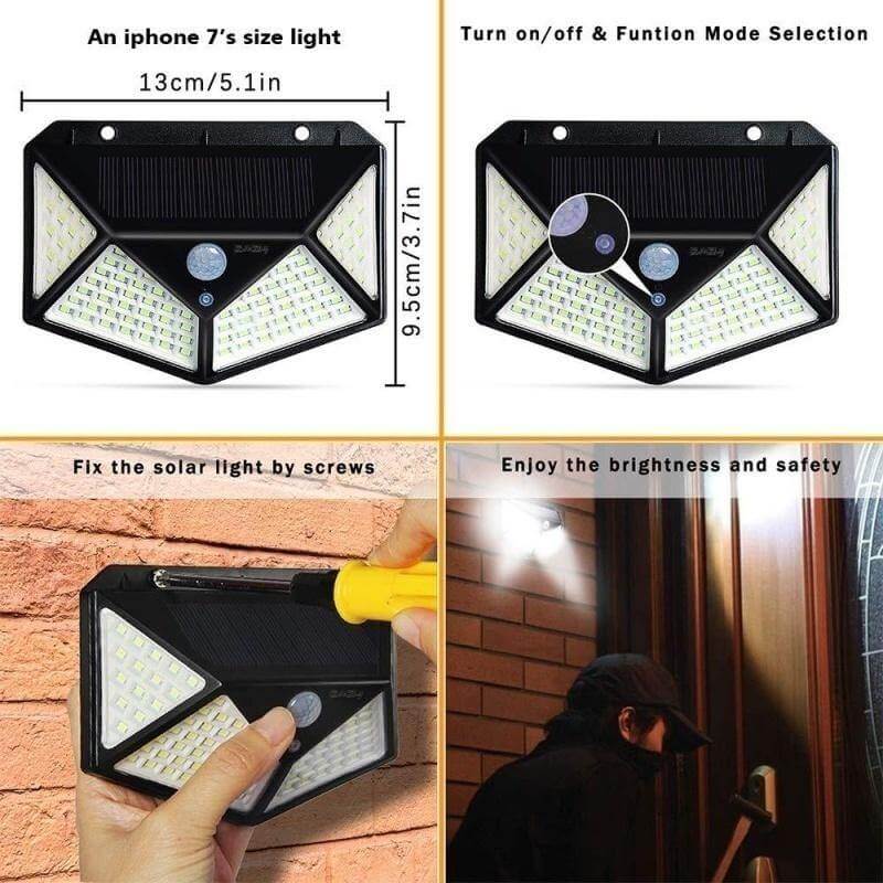 LED Outdoor Solar Light Wall Lamp - MaviGadget
