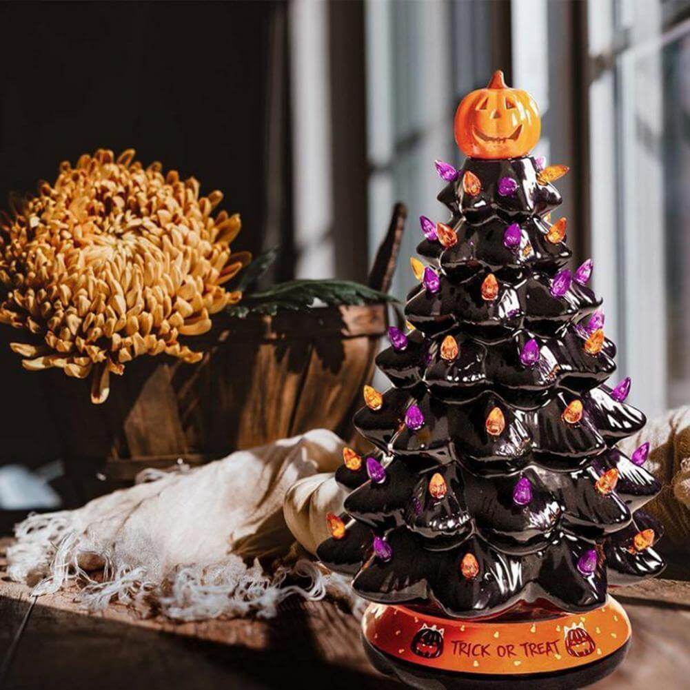 LED Light Halloween Pumpkin Ornament Tree - MaviGadget