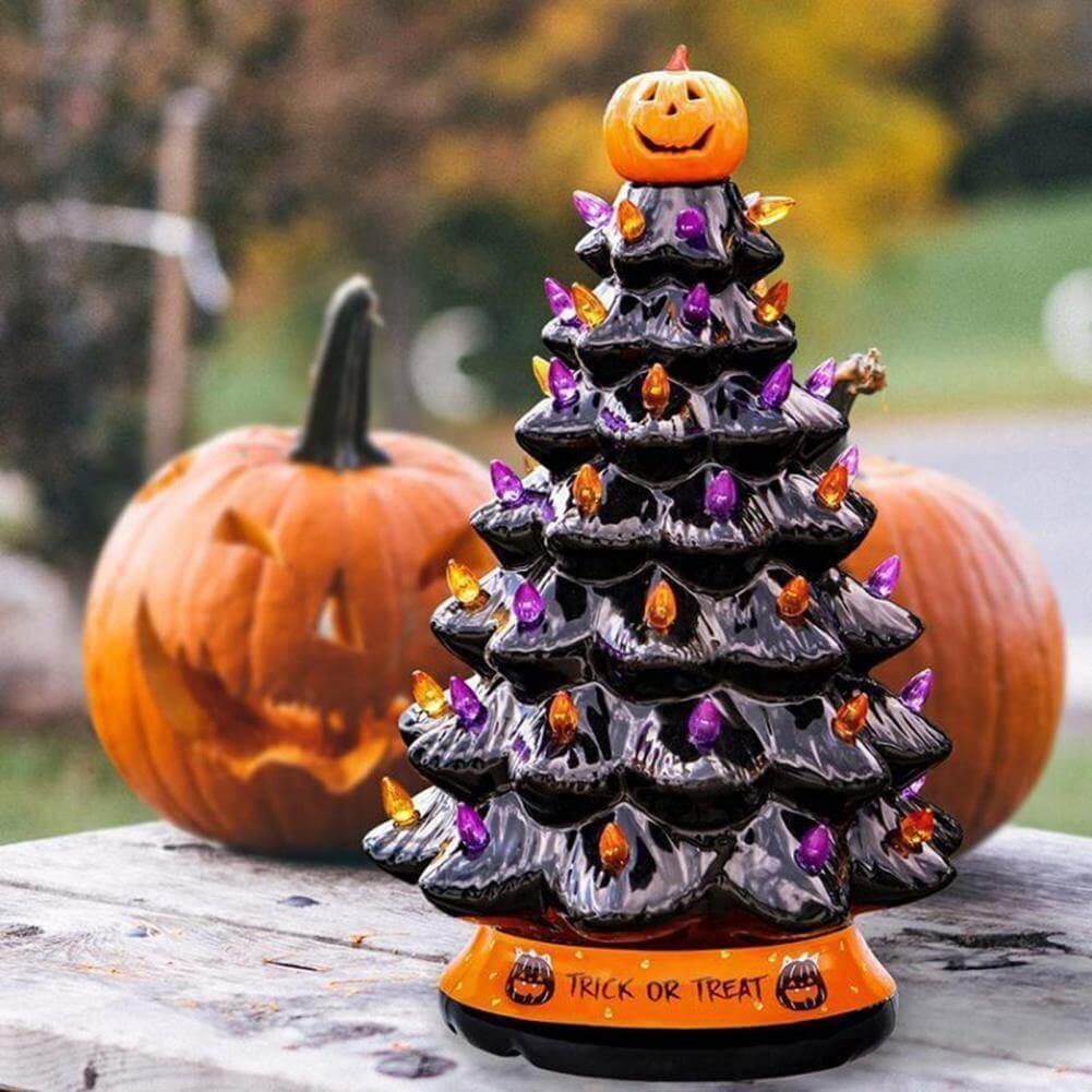 LED Light Halloween Pumpkin Ornament Tree - MaviGadget