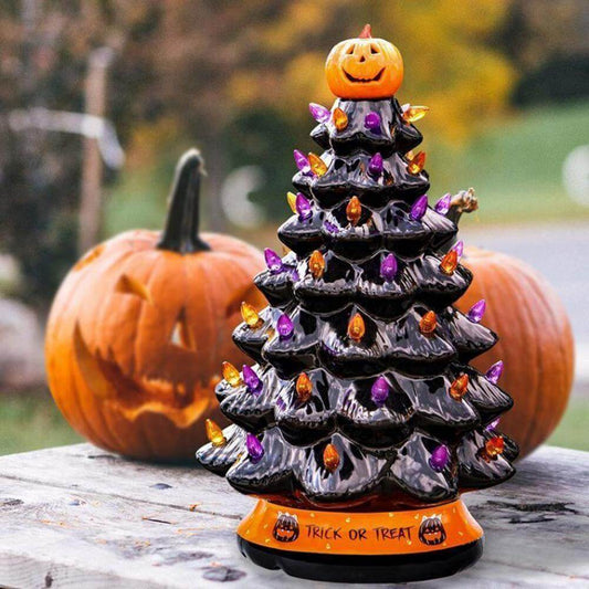 LED Light Halloween Pumpkin Ornament Tree - MaviGadget