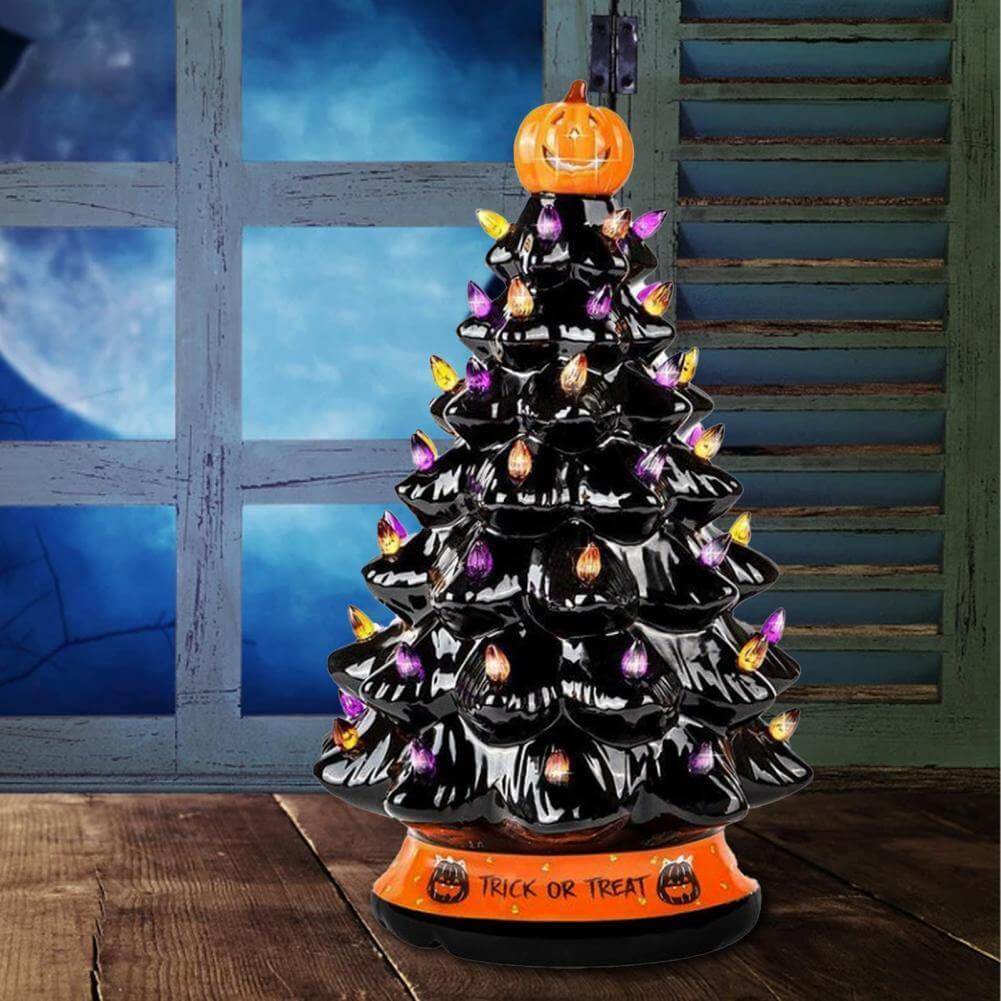 LED Light Halloween Pumpkin Ornament Tree - MaviGadget