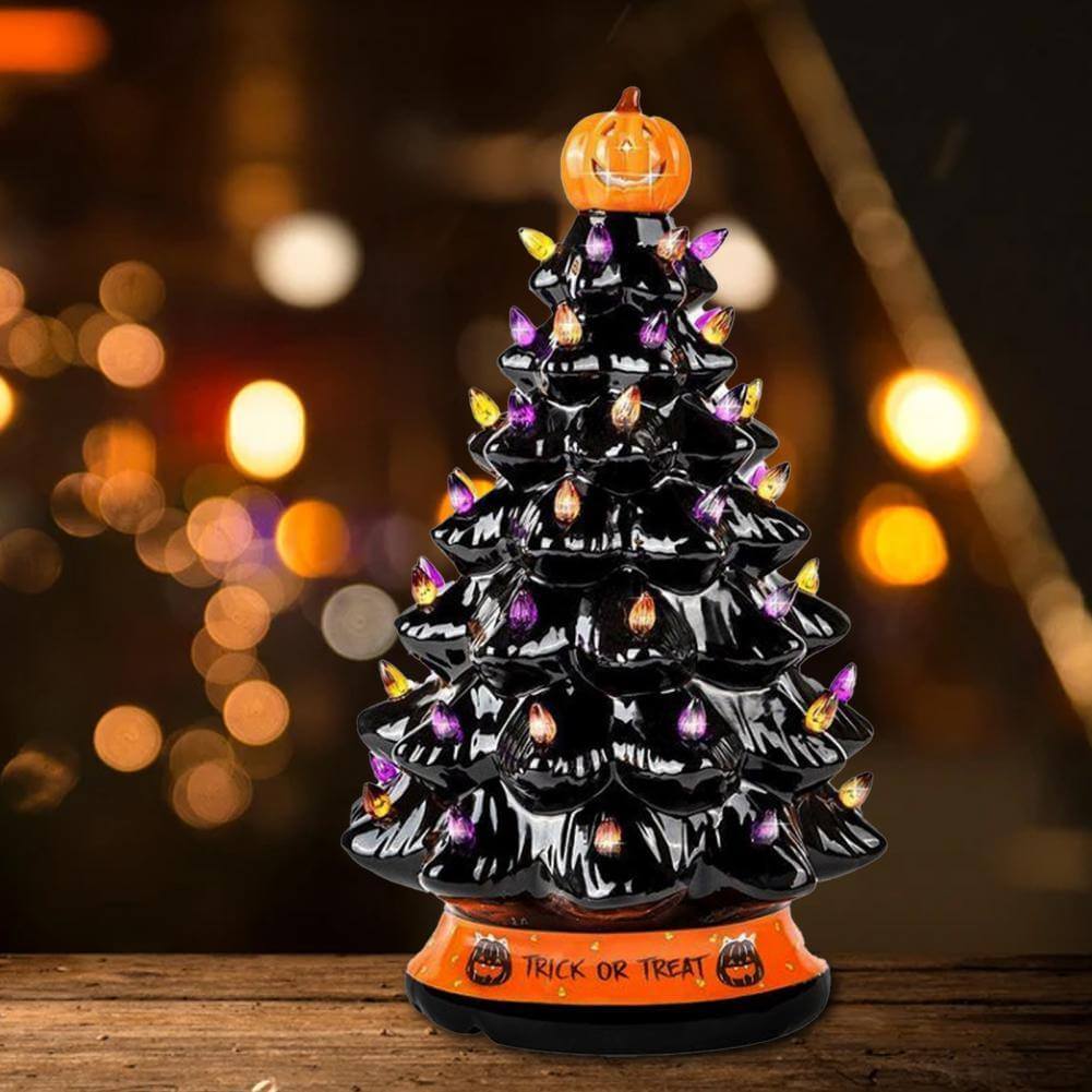 LED Light Halloween Pumpkin Ornament Tree - MaviGadget