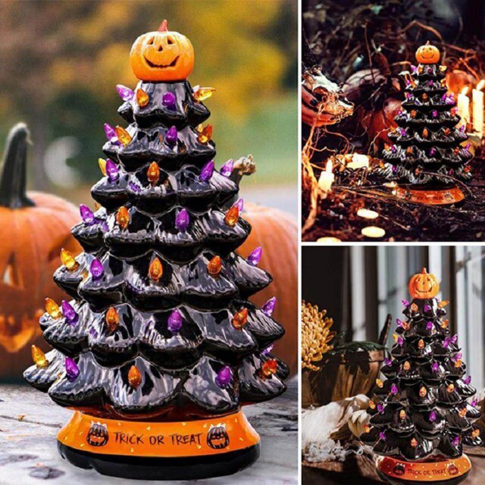 LED Light Halloween Pumpkin Ornament Tree - MaviGadget