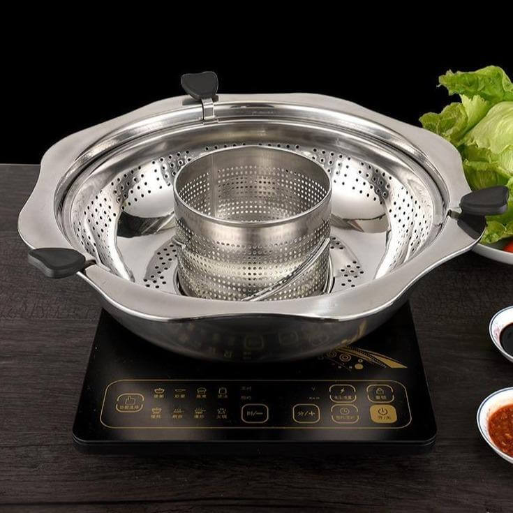 Stainless Steel Rotating Easy Cook Hot Pot Cookware - MaviGadget