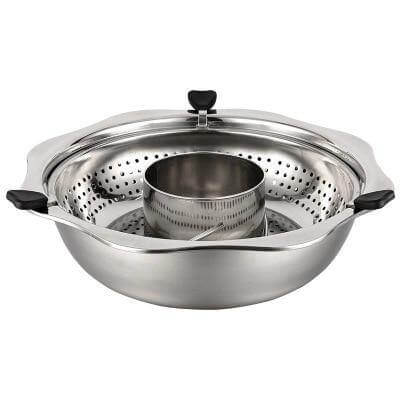 Stainless Steel Rotating Easy Cook Hot Pot Cookware - MaviGadget