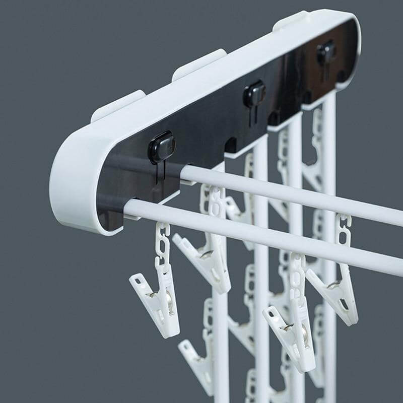 Wall-Mounted Folding Easy Drying Sock Hanger Rack - MaviGadget