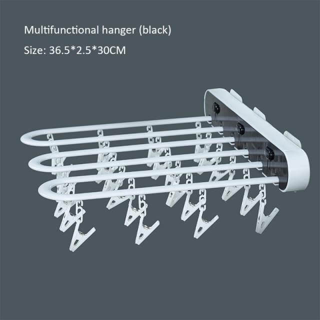 Wall-Mounted Folding Easy Drying Sock Hanger Rack - MaviGadget