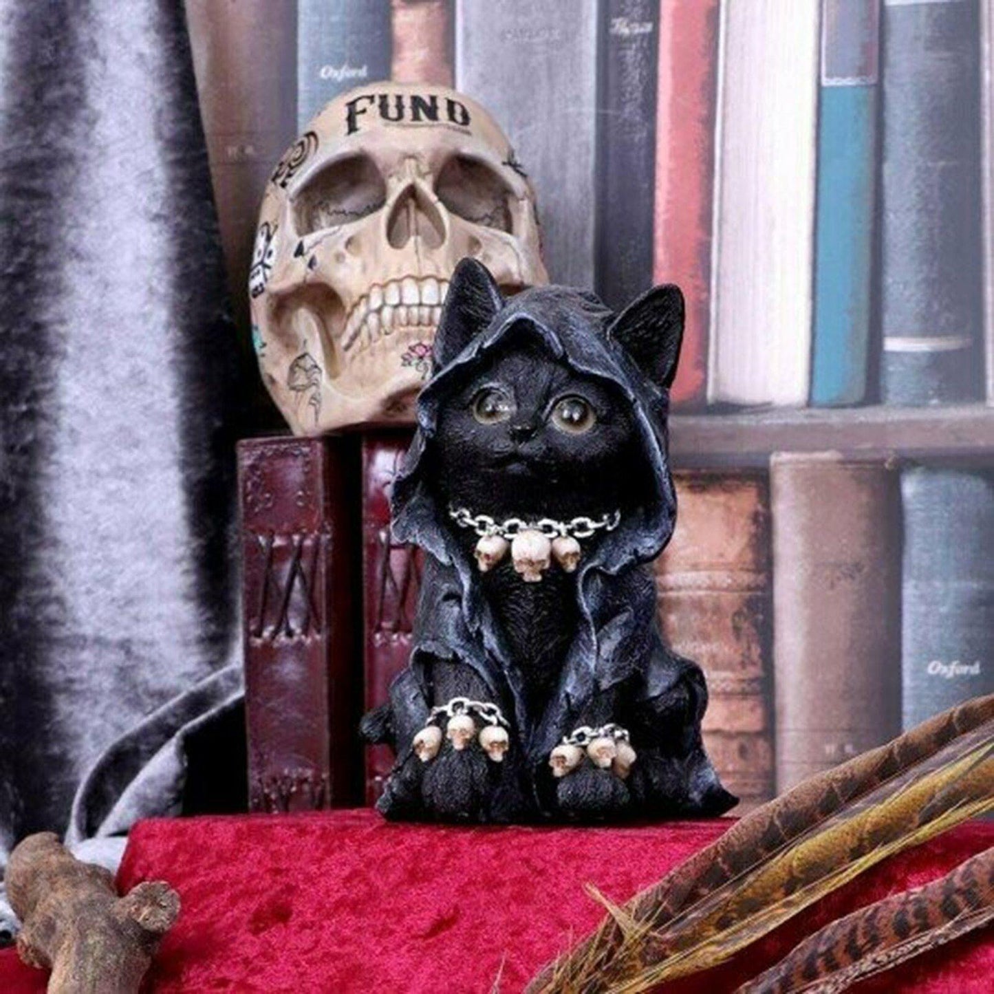 Resin Black Cat Statue Decor - MaviGadget