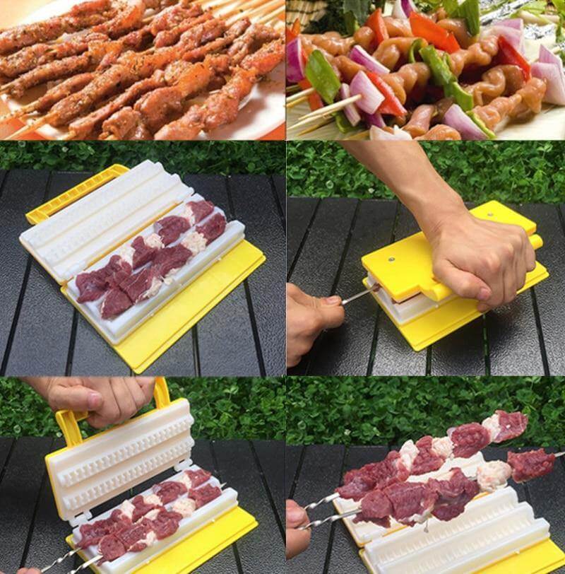 Portable Double BBQ Kebabs Maker - MaviGadget