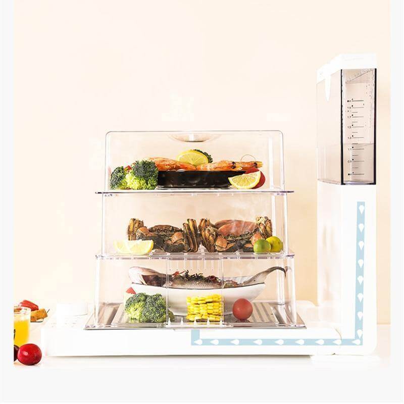 Large Capacity Multi-Layer Folding Electric Steamer Box - MaviGadget