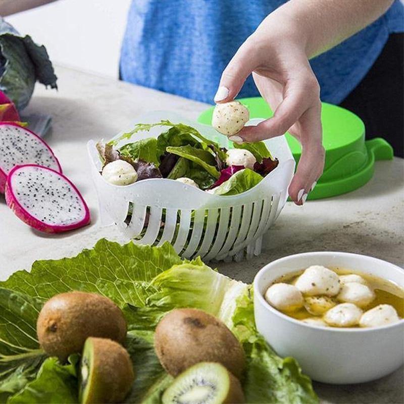 3in1 Vegetable Draining Cutter Basket - MaviGadget