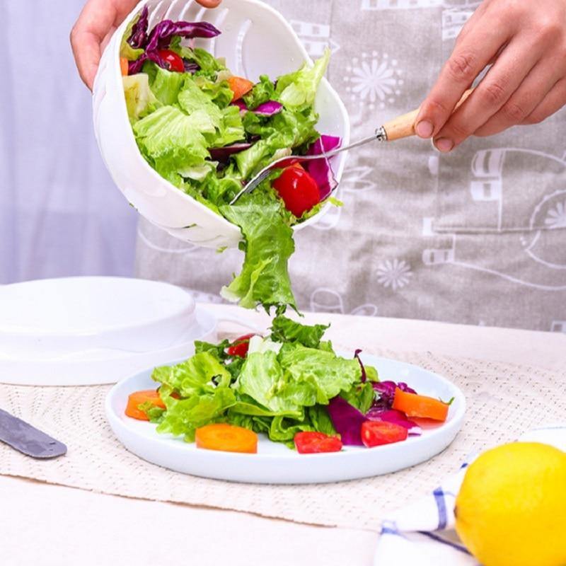 3in1 Vegetable Draining Cutter Basket - MaviGadget