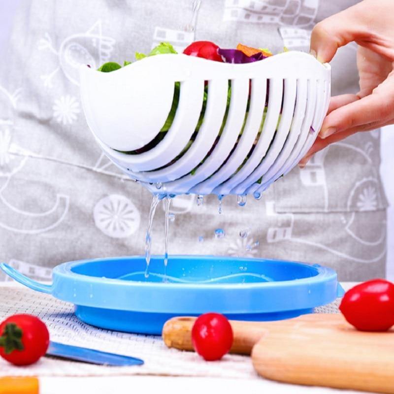 3in1 Vegetable Draining Cutter Basket - MaviGadget