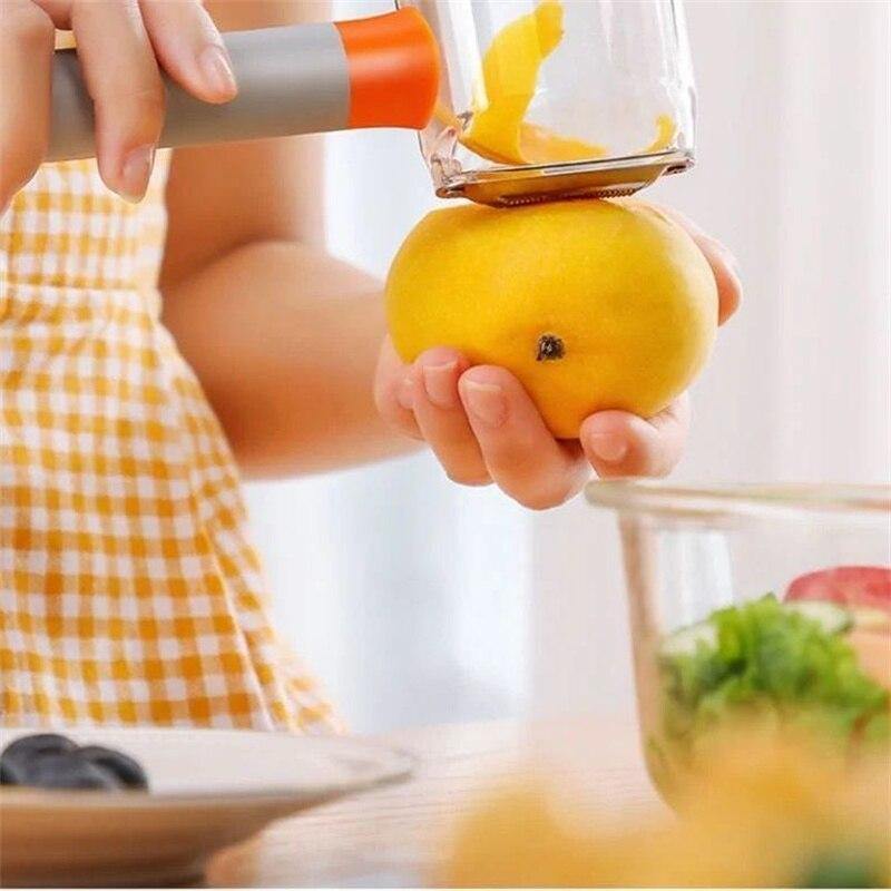 Vegetable Fruit Spill Free Storage Peeler - MaviGadget
