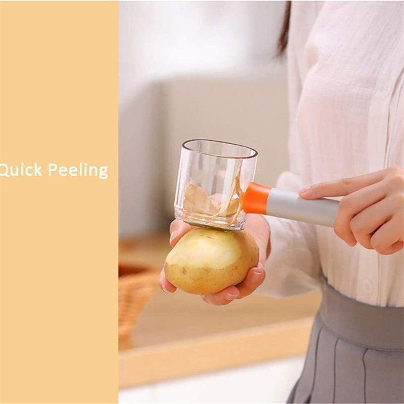Vegetable Fruit Spill Free Storage Peeler - MaviGadget