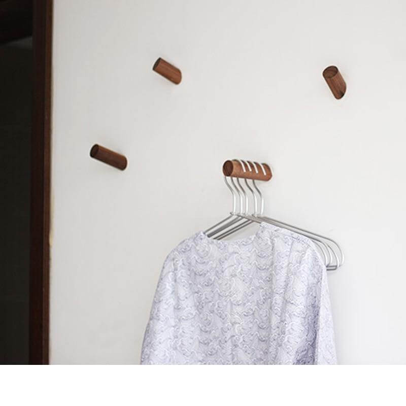 Nordic Wooden Easy Wall-Mounted Clothes Hanger - MaviGadget