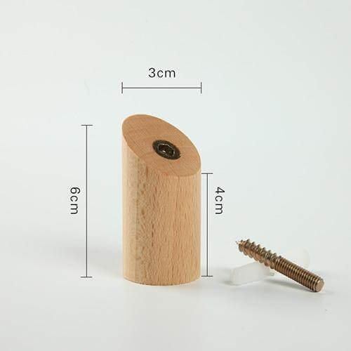Nordic Wooden Easy Wall-Mounted Clothes Hanger - MaviGadget