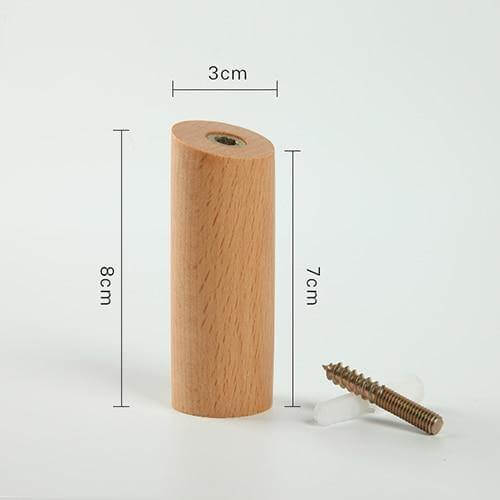 Nordic Wooden Easy Wall-Mounted Clothes Hanger - MaviGadget
