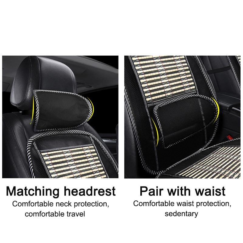 Universal Comfortable Bamboo Car Cushion - MaviGadget