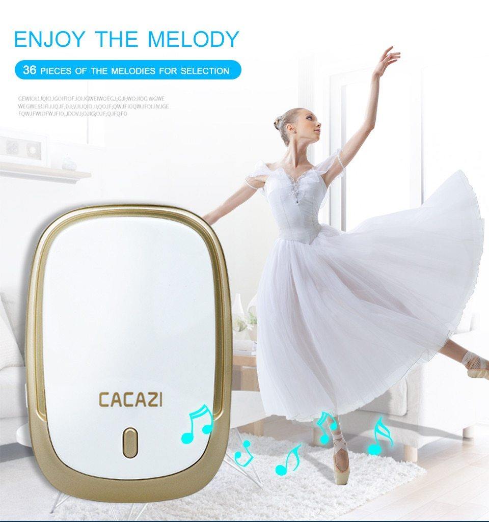 Waterproof Cordless Wireless Doorbell - MaviGadget