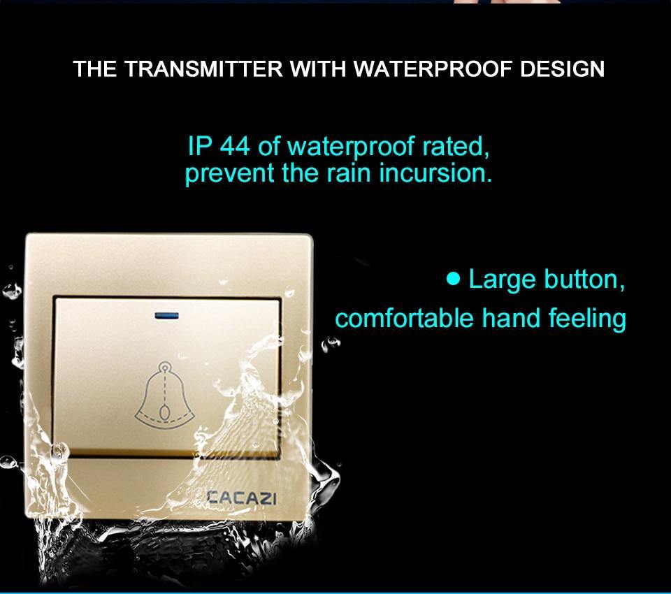 Waterproof Cordless Wireless Doorbell - MaviGadget