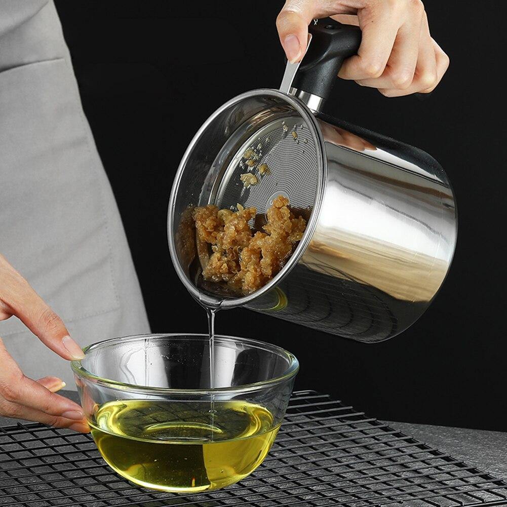 Stainless Steel Cooking Oil Bottle Separator - MaviGadget