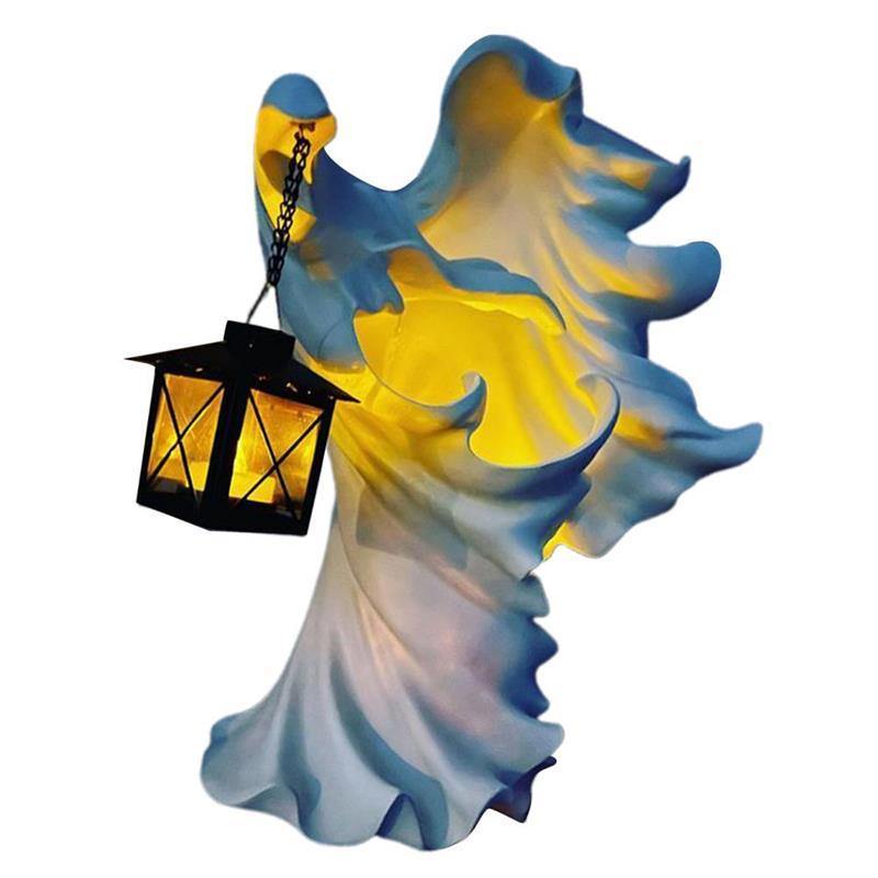 Halloween Ghost Holding Lantern Statue Resin Statue - MaviGadget