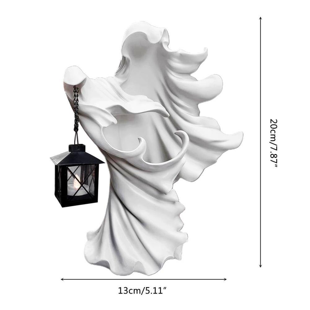 Halloween Ghost Holding Lantern Statue Resin Statue - MaviGadget