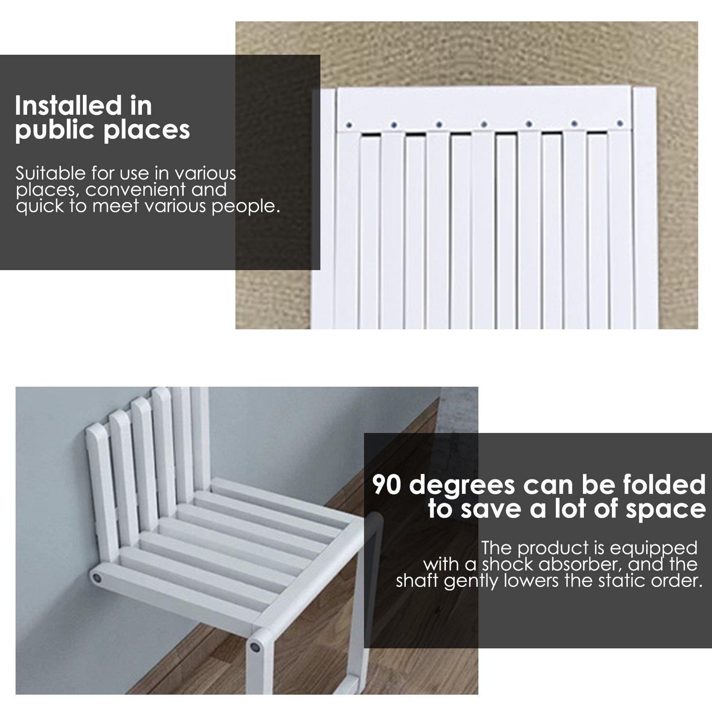 Wall-mounted Folding Chair - MaviGadget