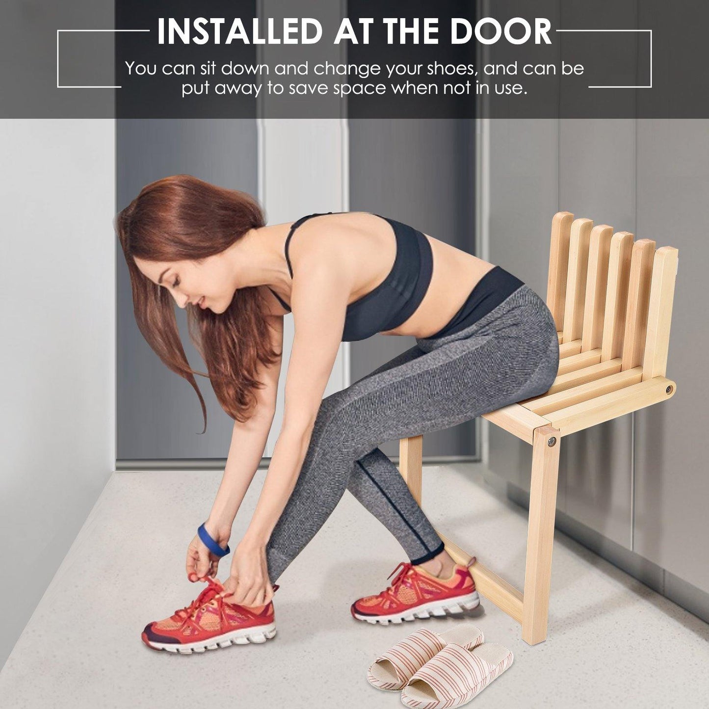 Wall-mounted Folding Chair - MaviGadget
