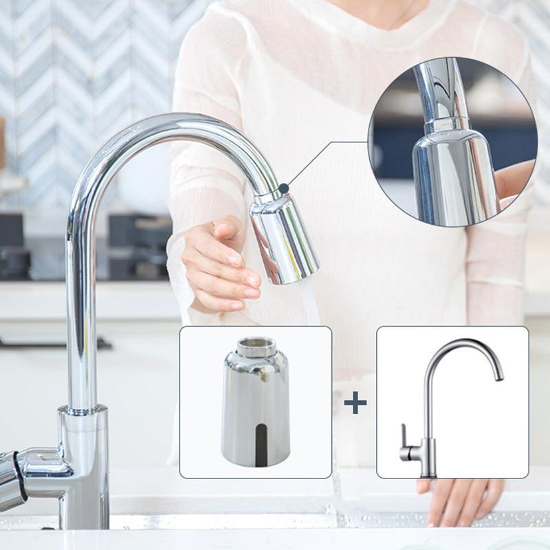 Smart Sensor Water Saving Touchless Faucet Head - MaviGadget