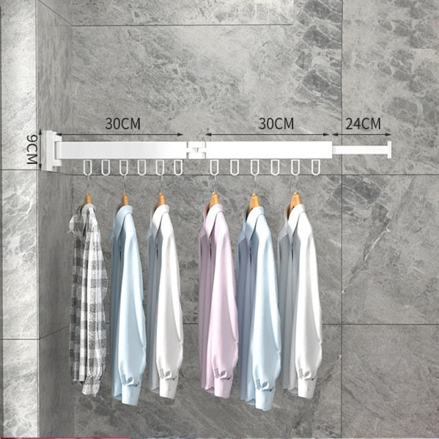 Wall Mounted Telescopic Folding Rack