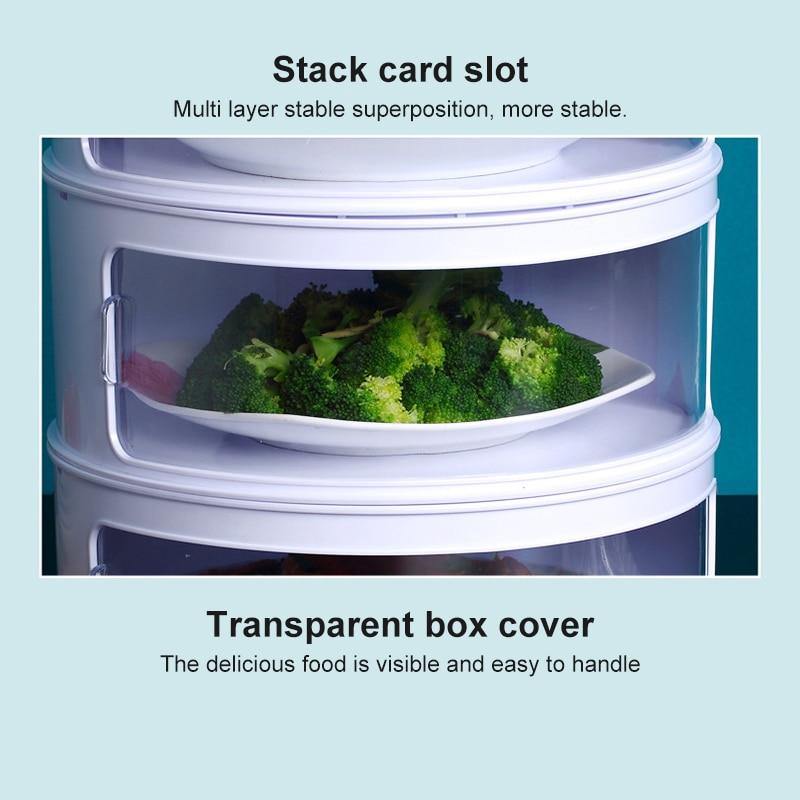 Multilayer Transparent Kitchen Food Storage Box - MaviGadget