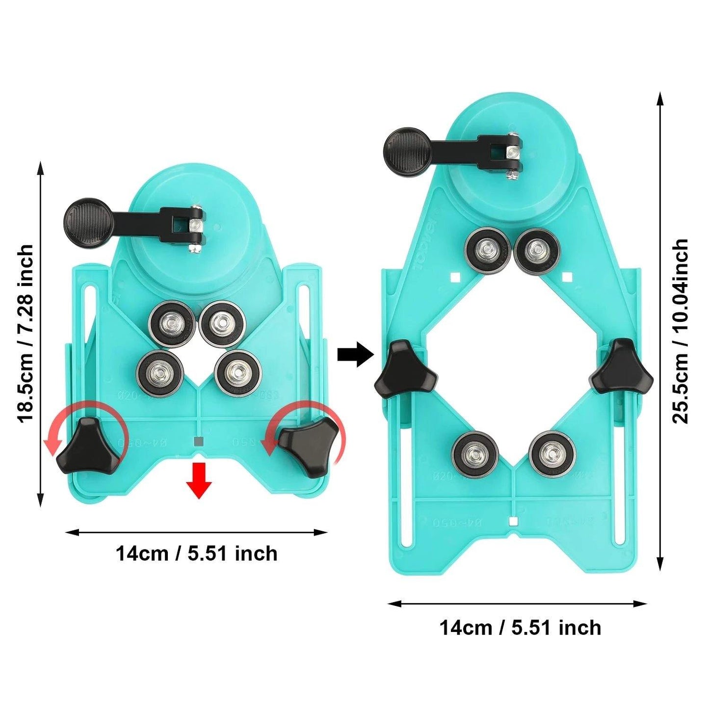 Adjustable Diamond Drill Locator Holder Set - MaviGadget