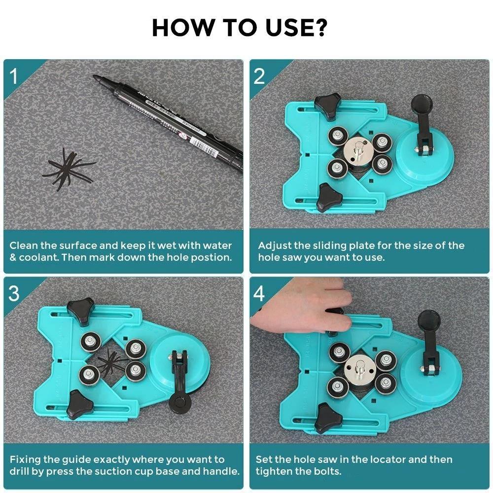 Adjustable Diamond Drill Locator Holder Set - MaviGadget
