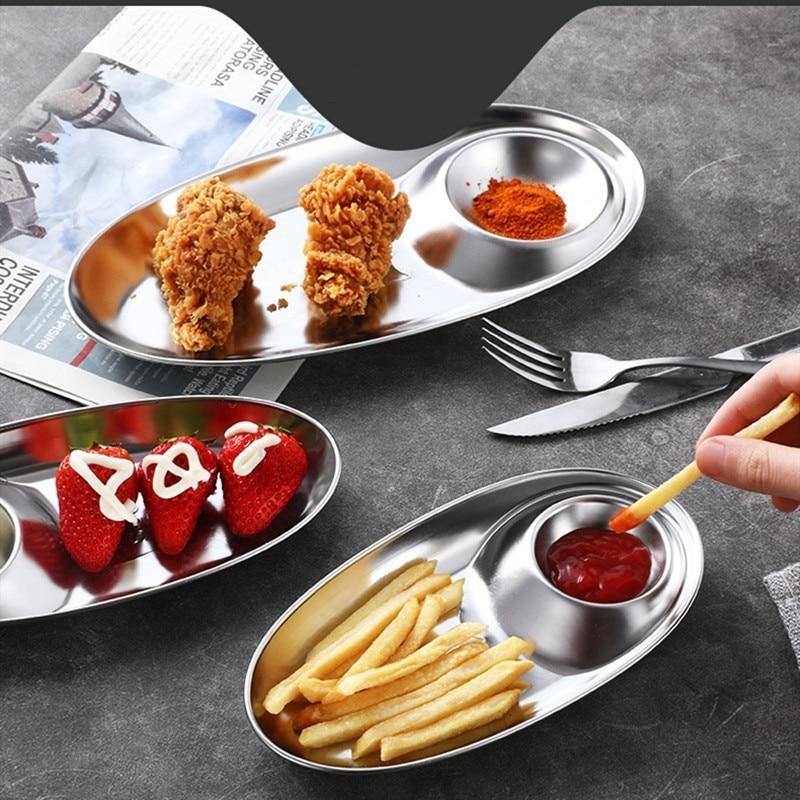 2in1 Sauce Snack Plate - MaviGadget