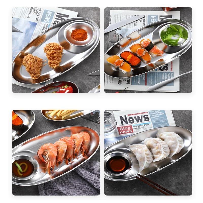 2in1 Sauce Snack Plate - MaviGadget