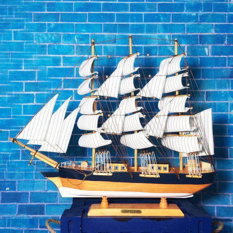 Wooden Sailing Ship Nautical Decor - MaviGadget