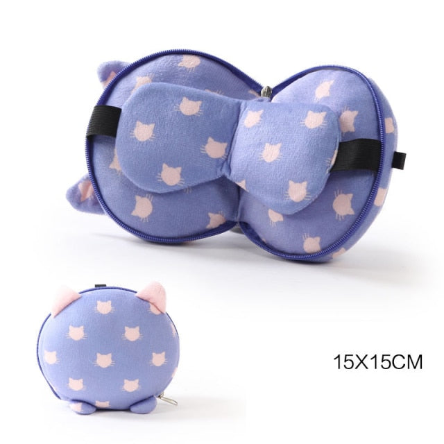 Mini Travel Portable Eye Mask Pillow