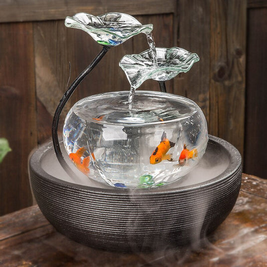 Ceramic Fountain Creative Fish Tank