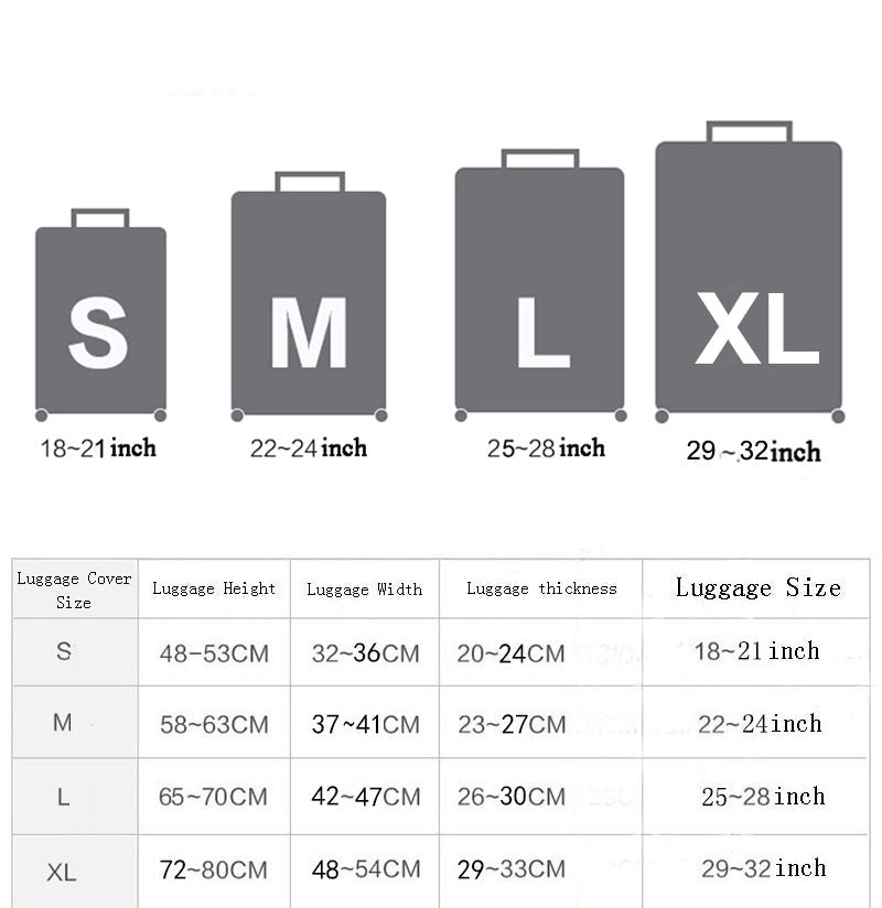 Stylish Art Elastic Travel Luggage Covers - MaviGadget