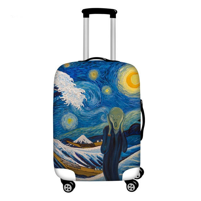 Stylish Art Elastic Travel Luggage Covers - MaviGadget