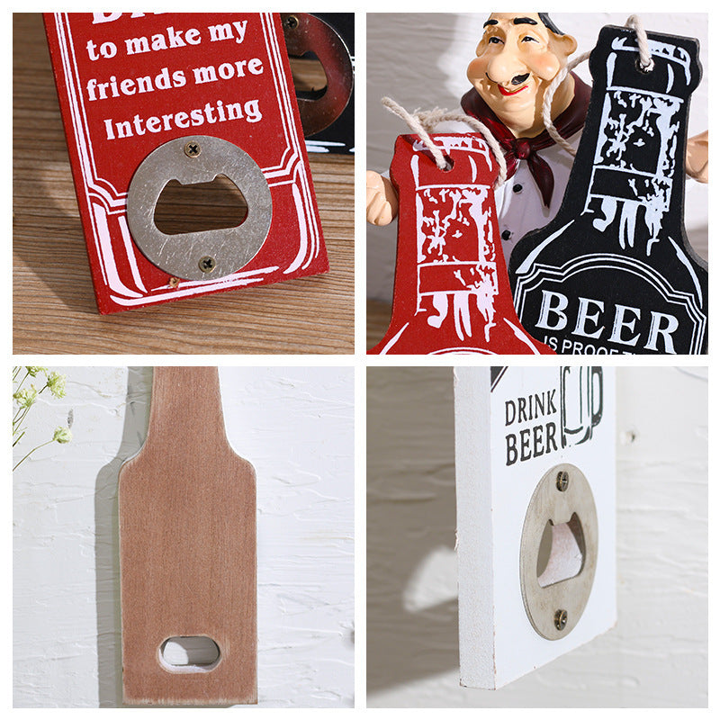Retro Wood Bottle Opener - MaviGadget