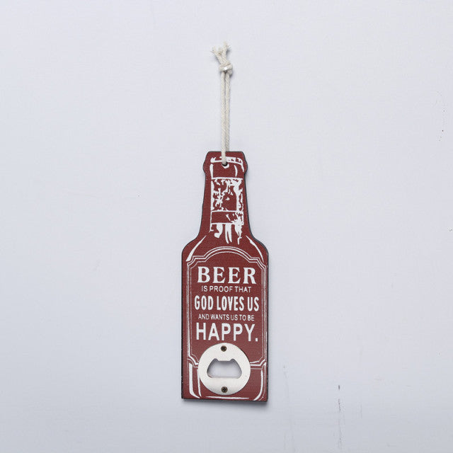 Retro Wood Bottle Opener - MaviGadget