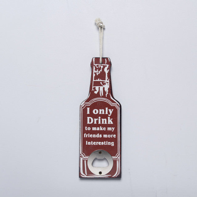 Retro Wood Bottle Opener - MaviGadget