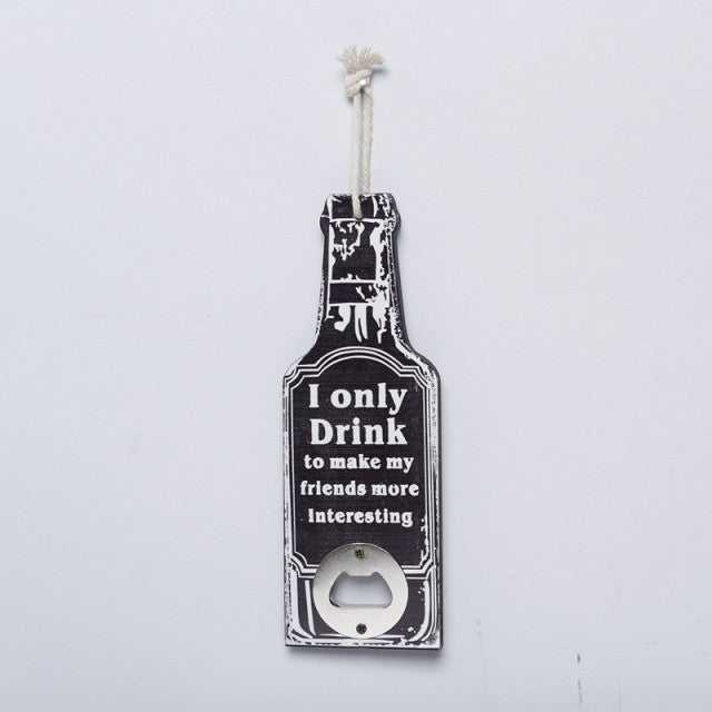 Retro Wood Bottle Opener - MaviGadget