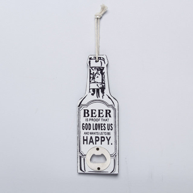 Retro Wood Bottle Opener - MaviGadget