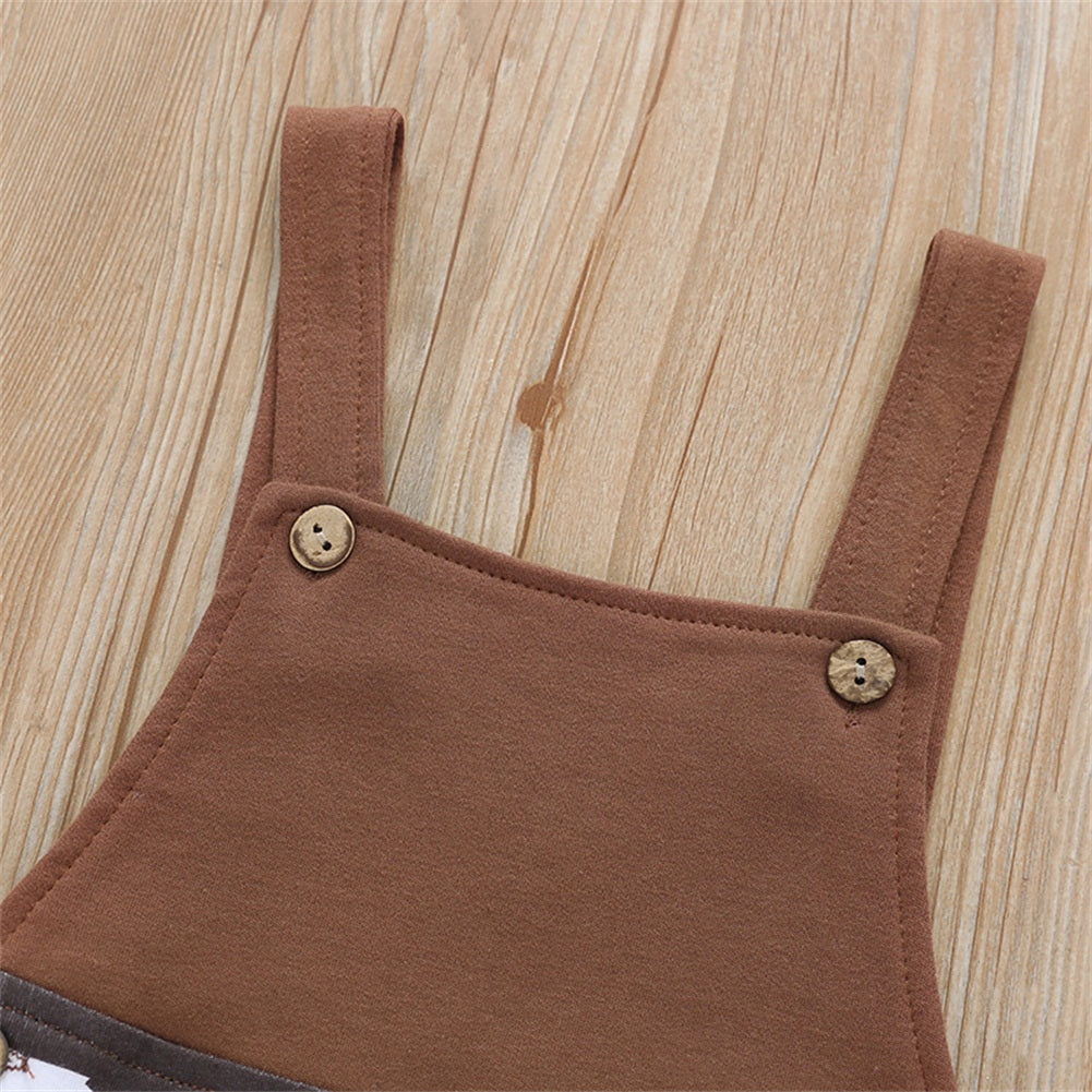 Baby Cowboy Hat+Bodysuit+Scarf Outfit Suit - MaviGadget