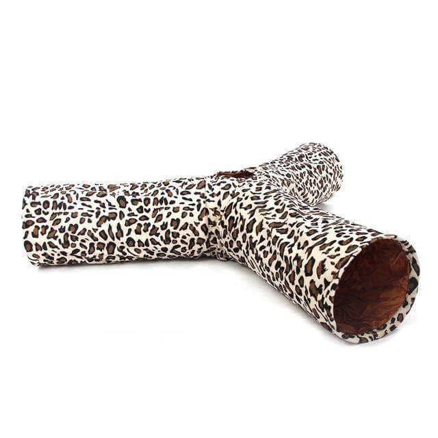 3 Ways Cat Leopard Print Tunnel - MaviGadget