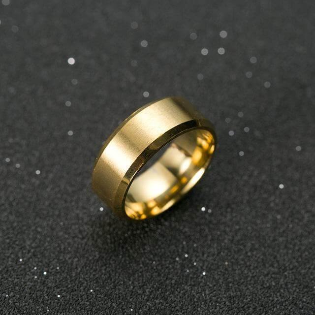 Black Titanium Ring for Men - MaviGadget